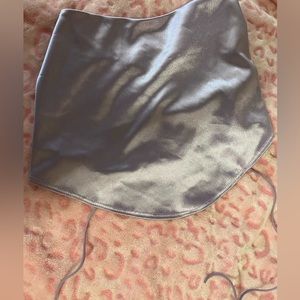 windsor purple tie back shirt size M